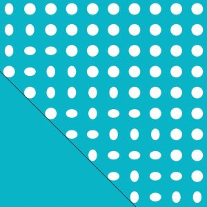 Cover for the Original Theraline Design 103 "Indie Dots  turquoise-blue"