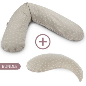 Bundle: Original Theraline + Yinnie | Reine Baumwolle | 131 Blättertanz taupe