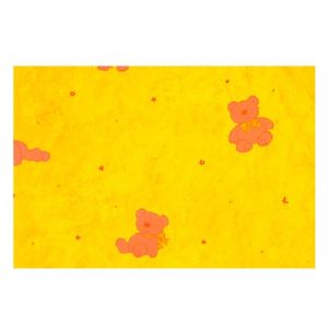 Bezug für Universalkissen M Dessin 76 "Happy Teddy gelb"