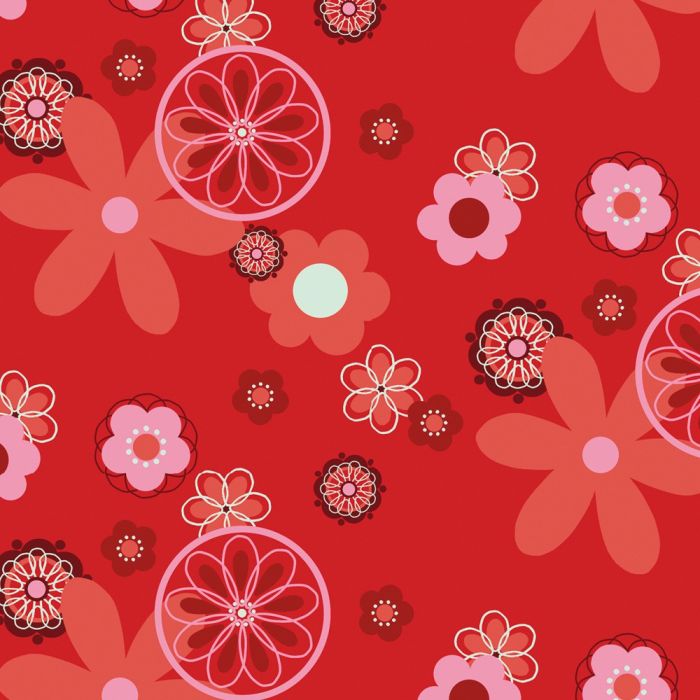Cover for the Wynnie Design 88 "Retro flower red"