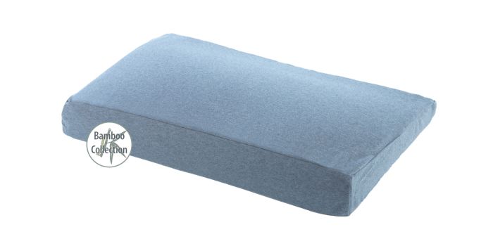 Kid's Pillow incl. cover Design 154 "Melange Blue-grey" Bamboo Collection