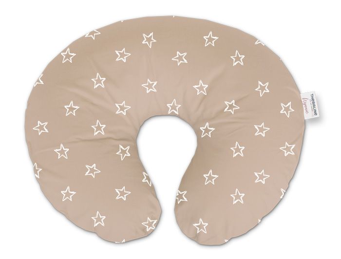 Nursing Pillow Wynnie incl. Cover Design 112 "Stars cappuccino"